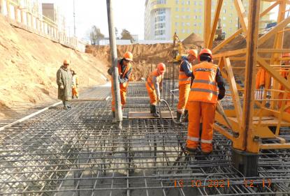 «Мангазея Девелопмент» произвела заливку первого куба бетона в ЖК «Интонация»