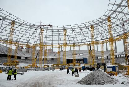 Возведение стадиона «Динамо» выходит на финишную прямую